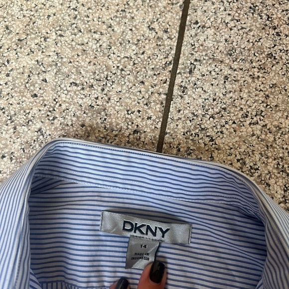 DKNY DRESS SHIRT SZ14 - Picture 2 of 2